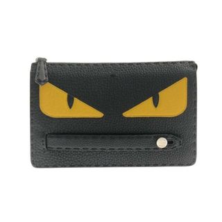 ◎◎FENDI フェンディ ショルダーバッグ 7M0286 ADM8 ブラック x イエロー x シルバー クラッチバッグ ポーチ