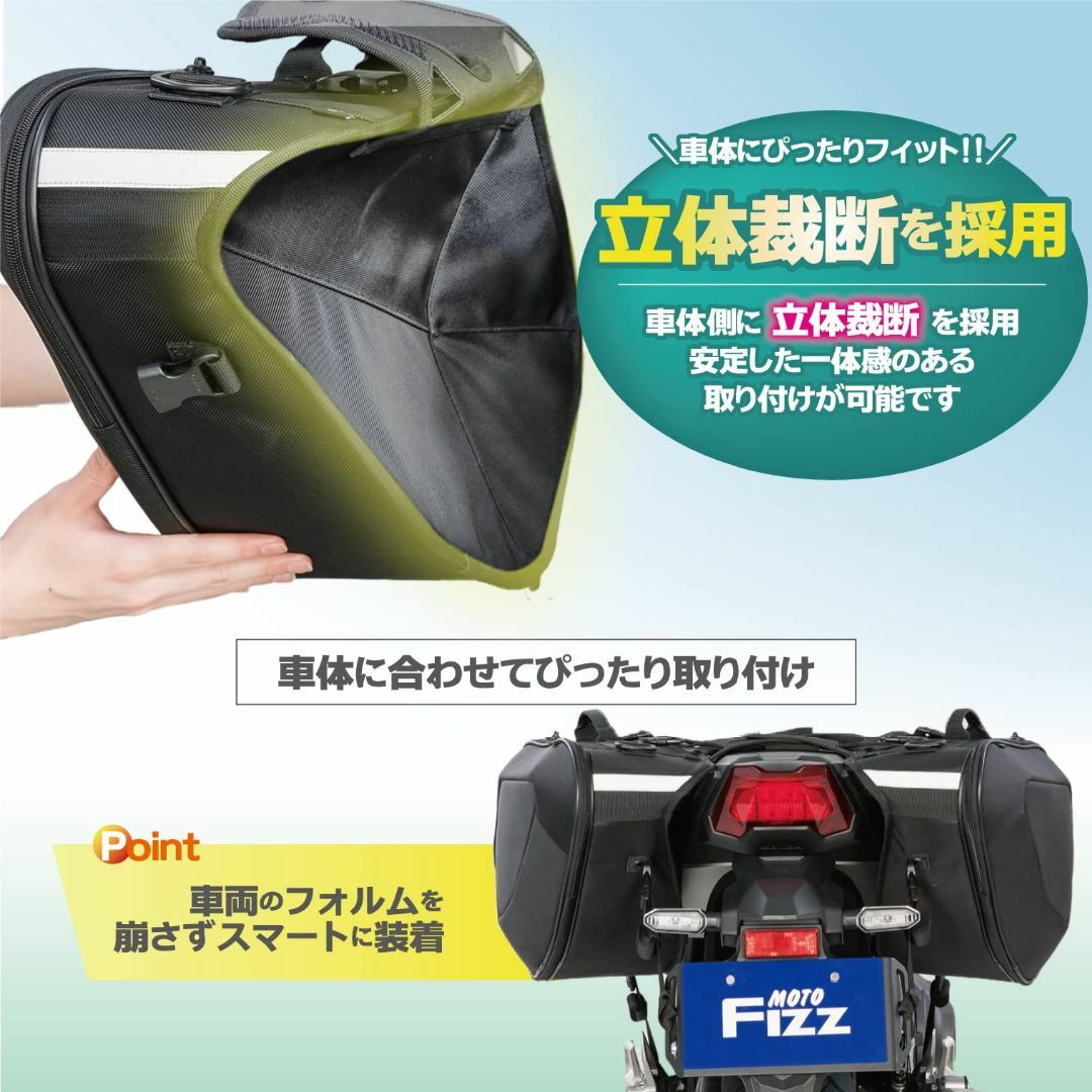 タナックス(TANAX) バイク用サイドバッグ MOTOFIZZ サイドバッグ