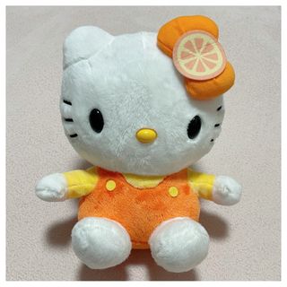 サンリオ(サンリオ)のハローキティ オレンジ ぬいぐるみ 非売品(ぬいぐるみ)