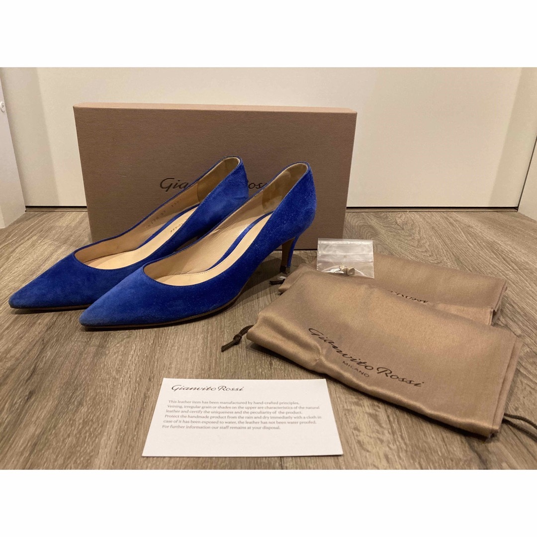 Gianvito Rossi スクエアトゥ フラットシューズ 37