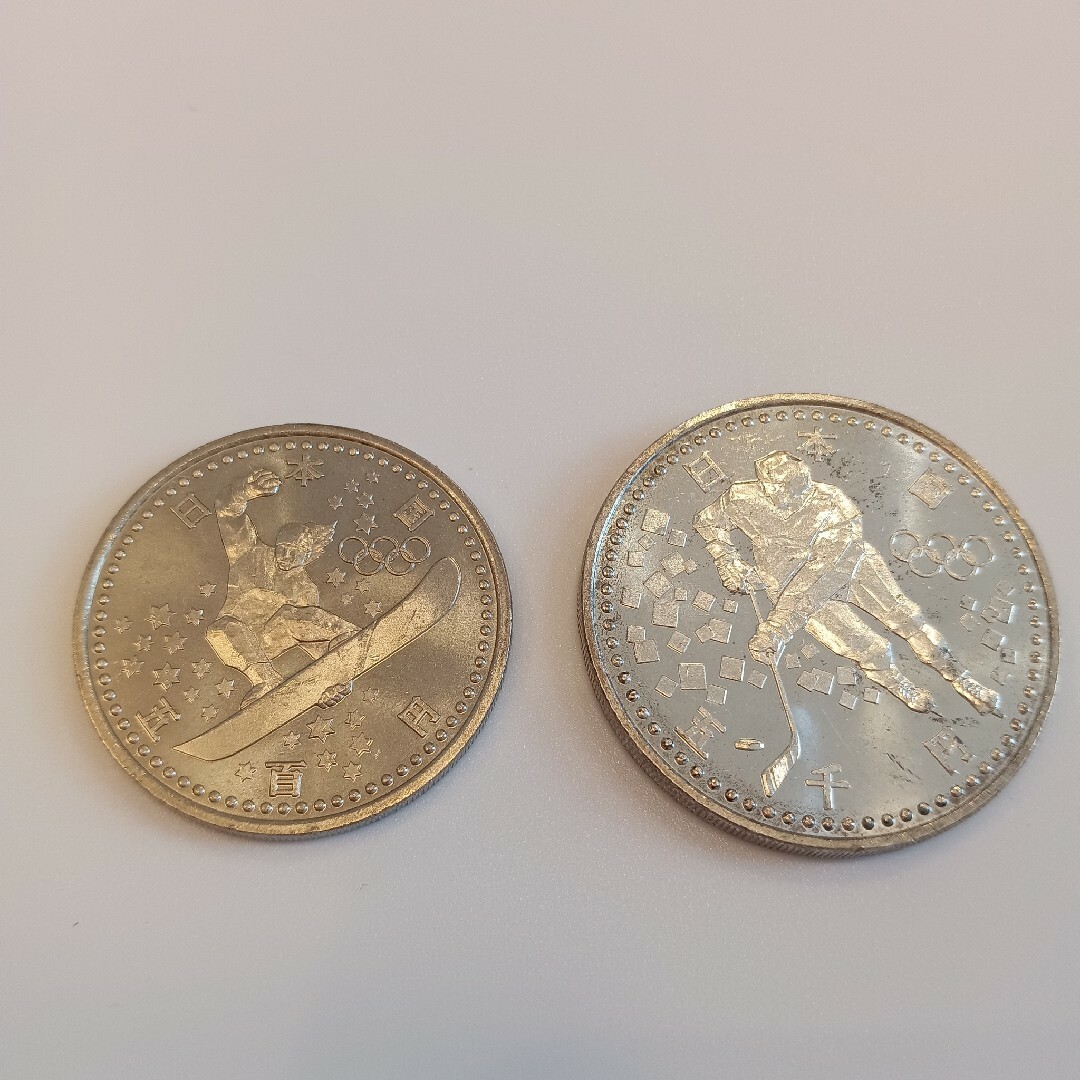 長野オリンピック　記念硬貨　銀貨　5000円硬貨　500円硬貨