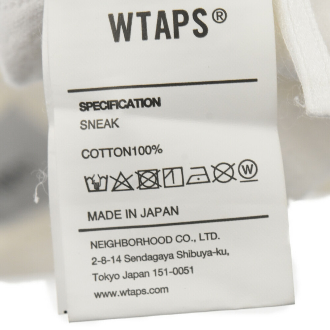 WTAPS ダブルタップス 23SS SNEAK Collection Urban Territory Tshirts スニークコレクション アーバンテリトリープリントTシャツ 半袖カットソー ホワイト 231ATDT-STM04S