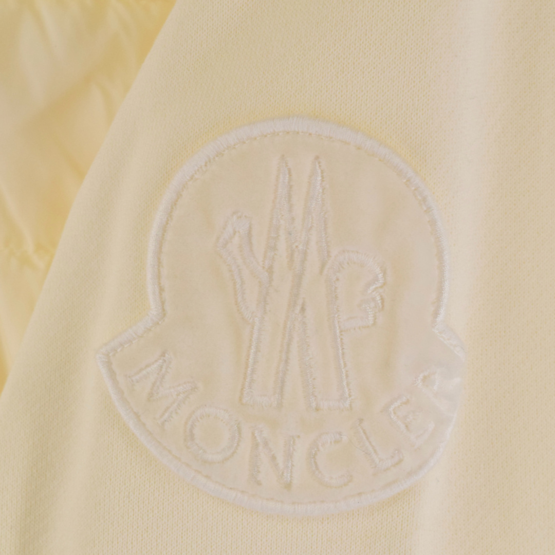 MONCLER モンクレール MAGLIA CARDIGAN マーリアカーディガン スウェット切り替え ダウンジャケット レディース ホワイト D20938456300