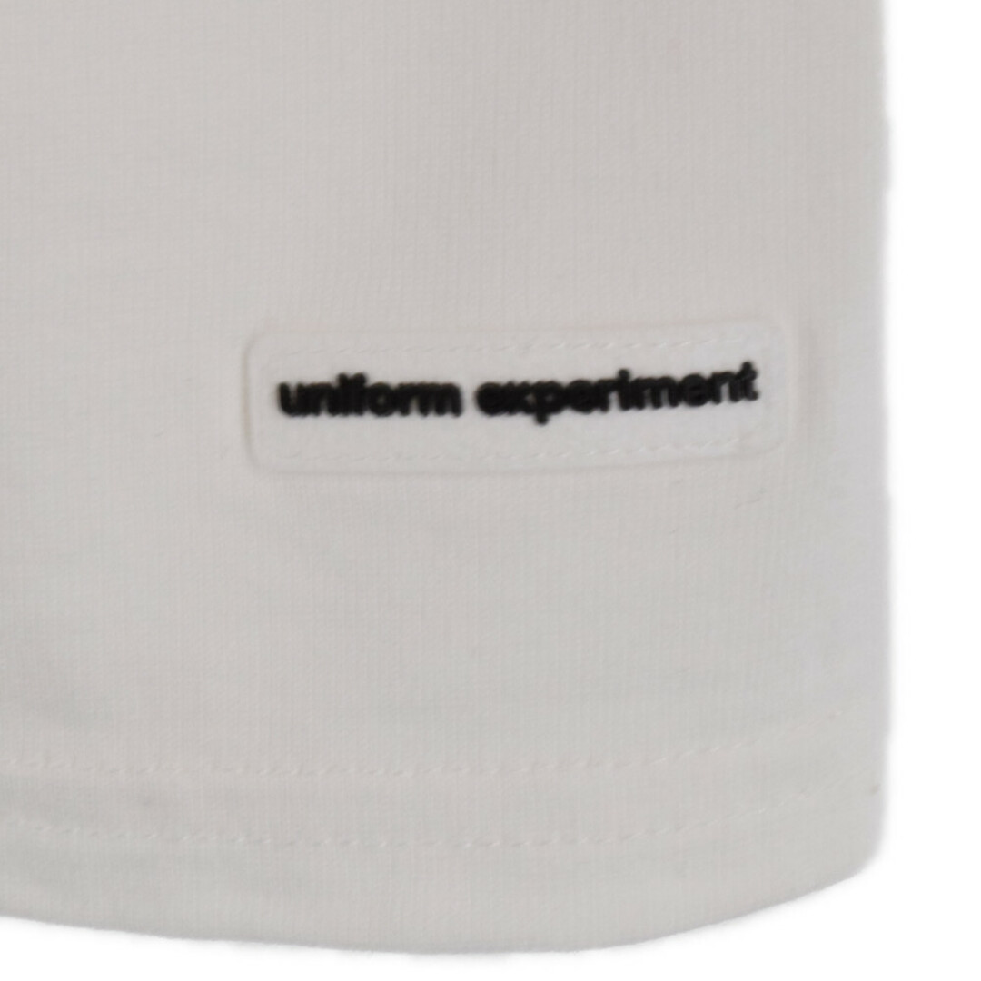 UNIFORM EXPERIMENT ユニフォームエクスペリメント 23SS STENCIL LOGO L/S BAGGY TEE ステンシルロゴ長袖Tシャツ ホワイト UE-230046