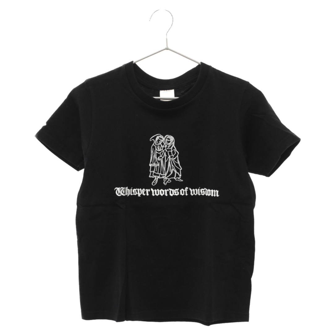 NUMBER (N)INE ナンバーナイン 02AW NOWHEREMAN期 whisper word of wisdom let it be プリント半袖Tシャツ ブラック