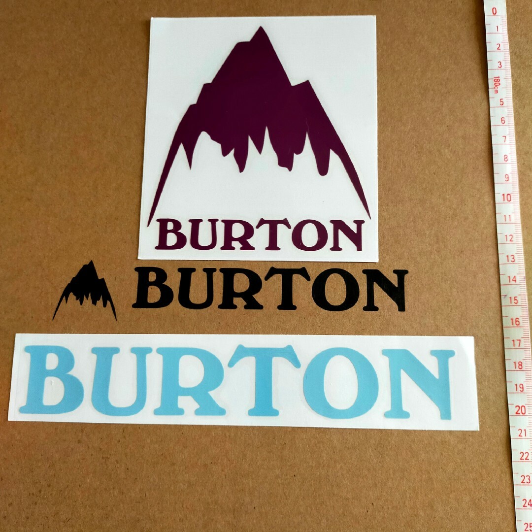 スポーツ/アウトドア◆旧ロゴ◆25㎝◆BURTON バートン カッティングステッカー  山