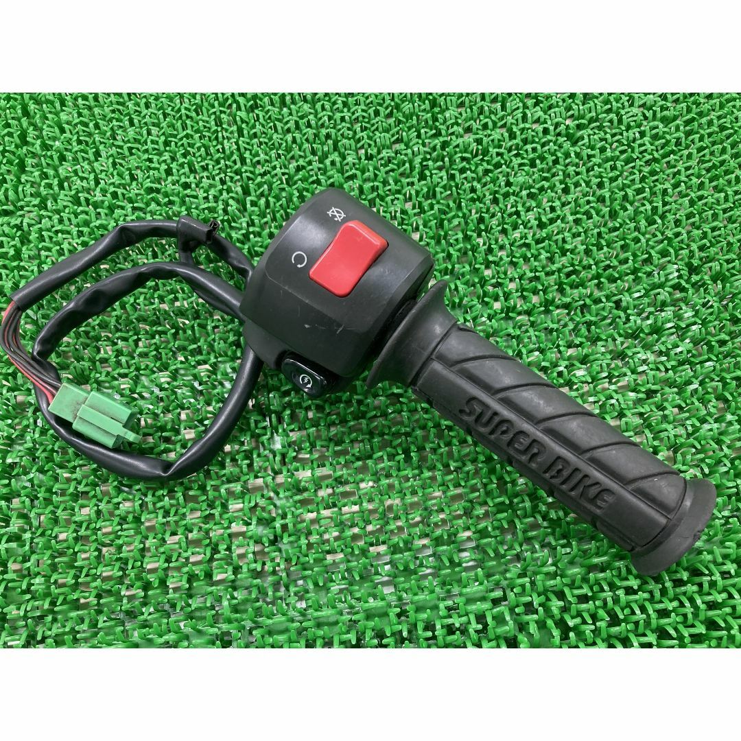 ZRX1100 ハンドルスイッチ 右 カワサキ 純正 バイク 部品 ZRT10C アクセルカラー アクセルワイヤー 割れ欠け無し 品薄 希少品 車検 Genuine:22307538