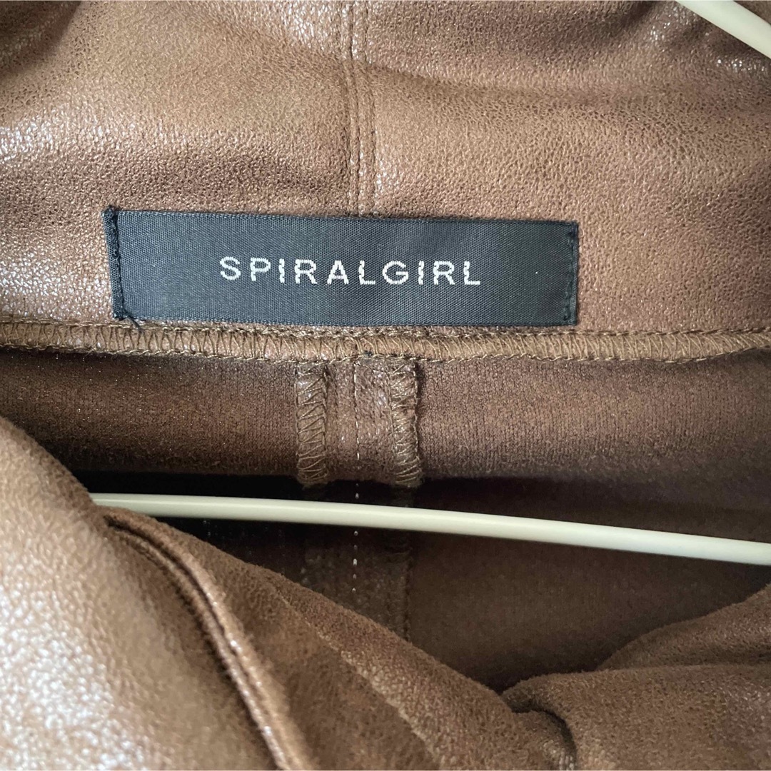 SPIRAL GIRL(スパイラルガール)のスパイラルガール　ベロアライダース レディースのジャケット/アウター(ライダースジャケット)の商品写真