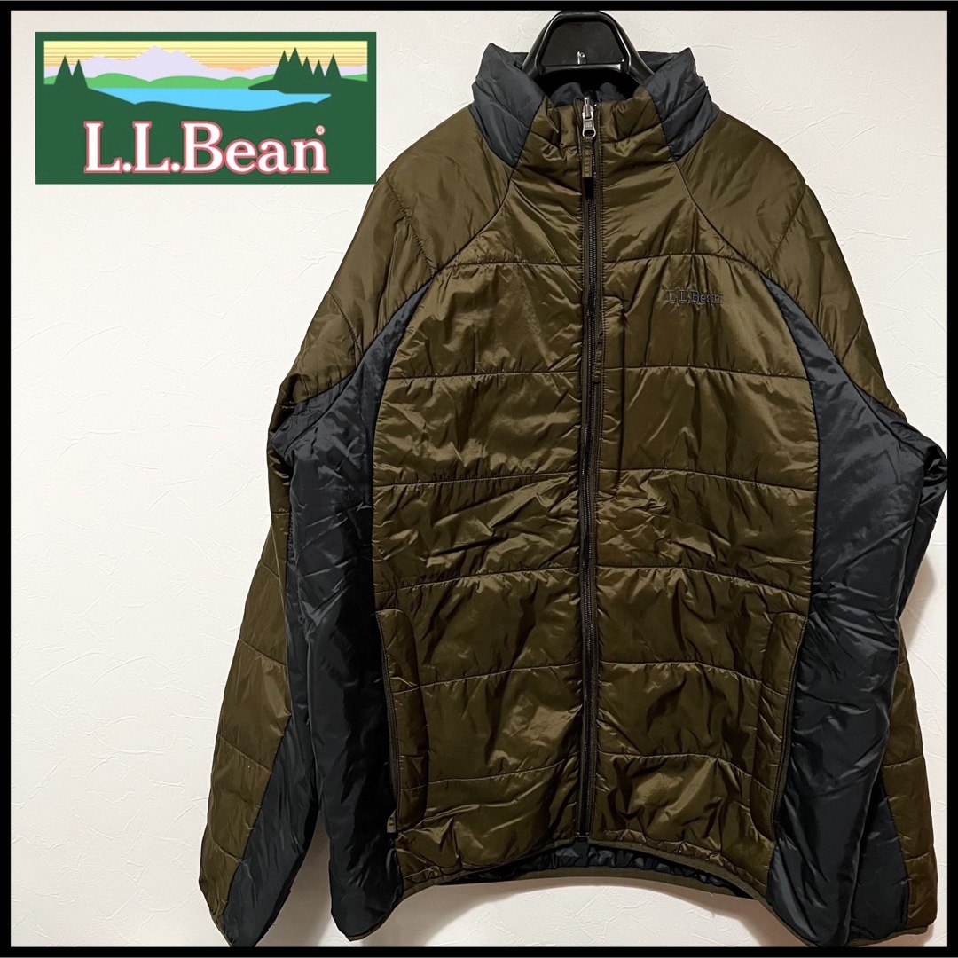 【希少】L.L.Bean ダウンジャケット リバーシブル 中綿 カーキ ネイビー | フリマアプリ ラクマ