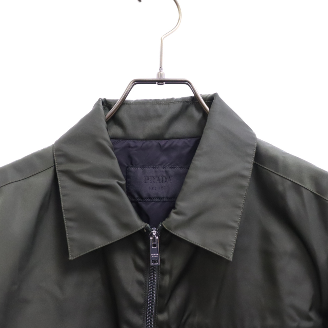 PRADA プラダ 21AW Re-Nylon Shirt リナイロン ジップアップ ジャケット カーキ SC502 S201 I18