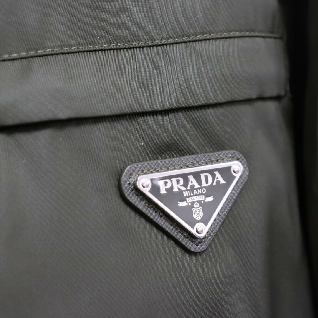 PRADA プラダ 21AW Re-Nylon Shirt リナイロン ジップアップ ジャケット カーキ SC502 S201 I18