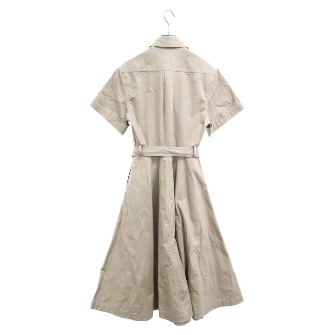 celine(セリーヌ)のCELINE セリーヌ 22SS Safari Shirt Dress サファリ 半袖シャツ ドレス 半袖ロング丈ワンピースベージュ 2R32A204I レディース レディースのワンピース(ロングワンピース/マキシワンピース)の商品写真