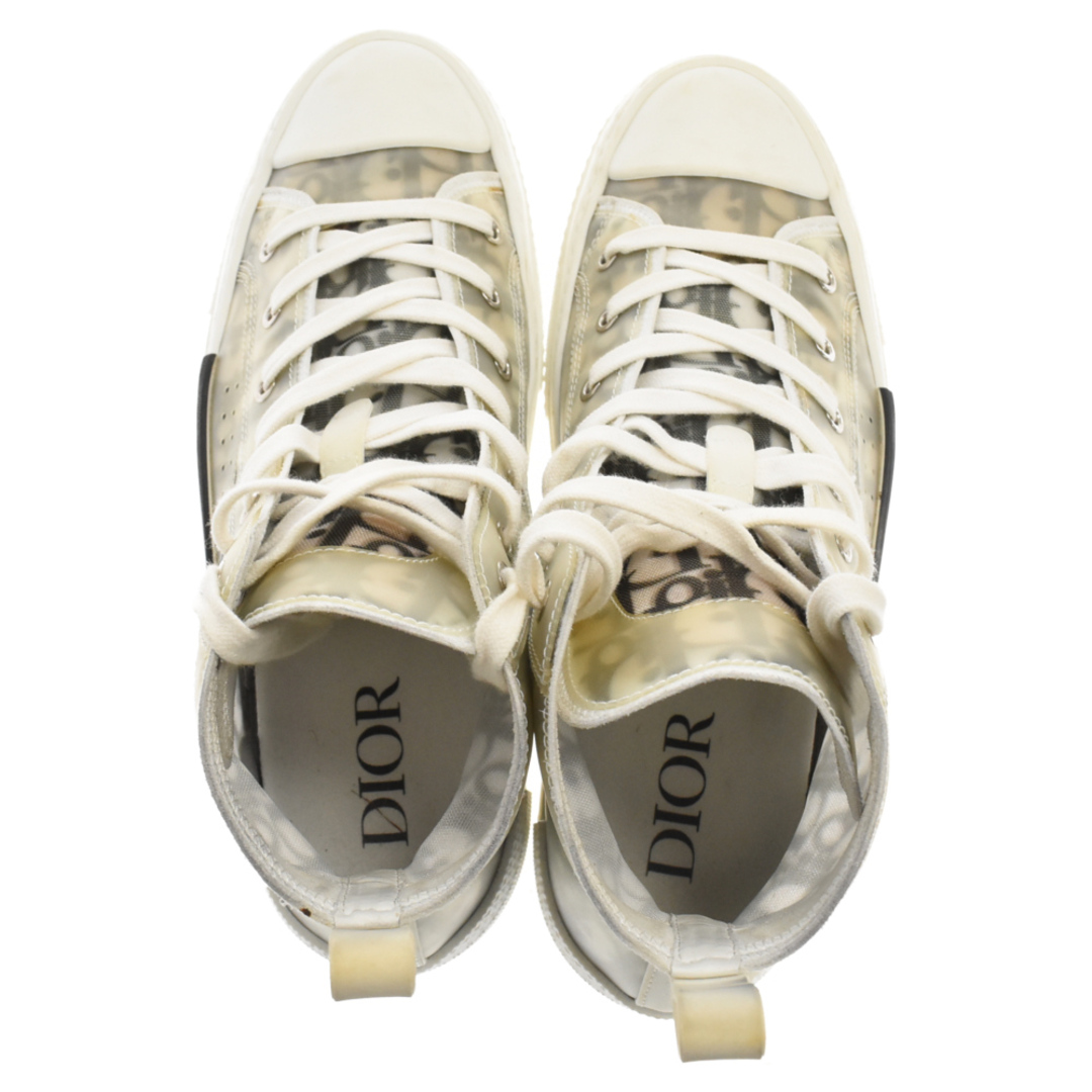 Dior(ディオール)のDIOR ディオール 19AW B23 High Top Sneakers オブリーク総柄ハイカットスニーカー 3SH118YJP ホワイト メンズの靴/シューズ(スニーカー)の商品写真