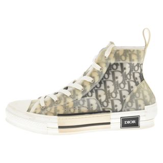 ディオール(Dior)のDIOR ディオール 19AW B23 High Top Sneakers オブリーク総柄ハイカットスニーカー 3SH118YJP ホワイト(スニーカー)