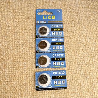 新品未使用品　LiCB ボタン電池　CR1632 4個(バッテリー/充電器)