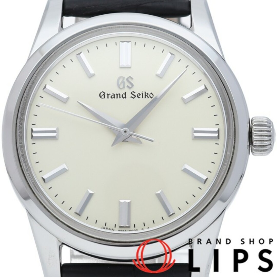 セイコー グランドセイコー メカニカル 3デイズ 37.3mm エレガント コレクション Grand Seiko Elegant Collection SBGW231(9S64-00A0) 箱 保証書 SS/革 メンズ時計 アイボリー 仕上げ済 美品