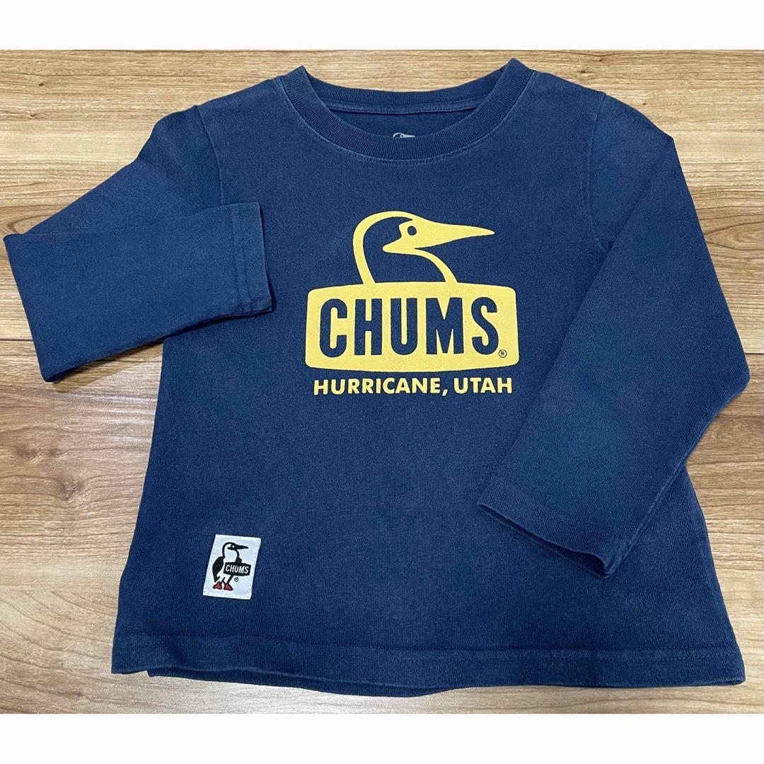 CHUMS(チャムス)のチャムス キッズ 長袖Tシャツ kidsMサイズ(100〜115) 2枚セット キッズ/ベビー/マタニティのキッズ服男の子用(90cm~)(Tシャツ/カットソー)の商品写真