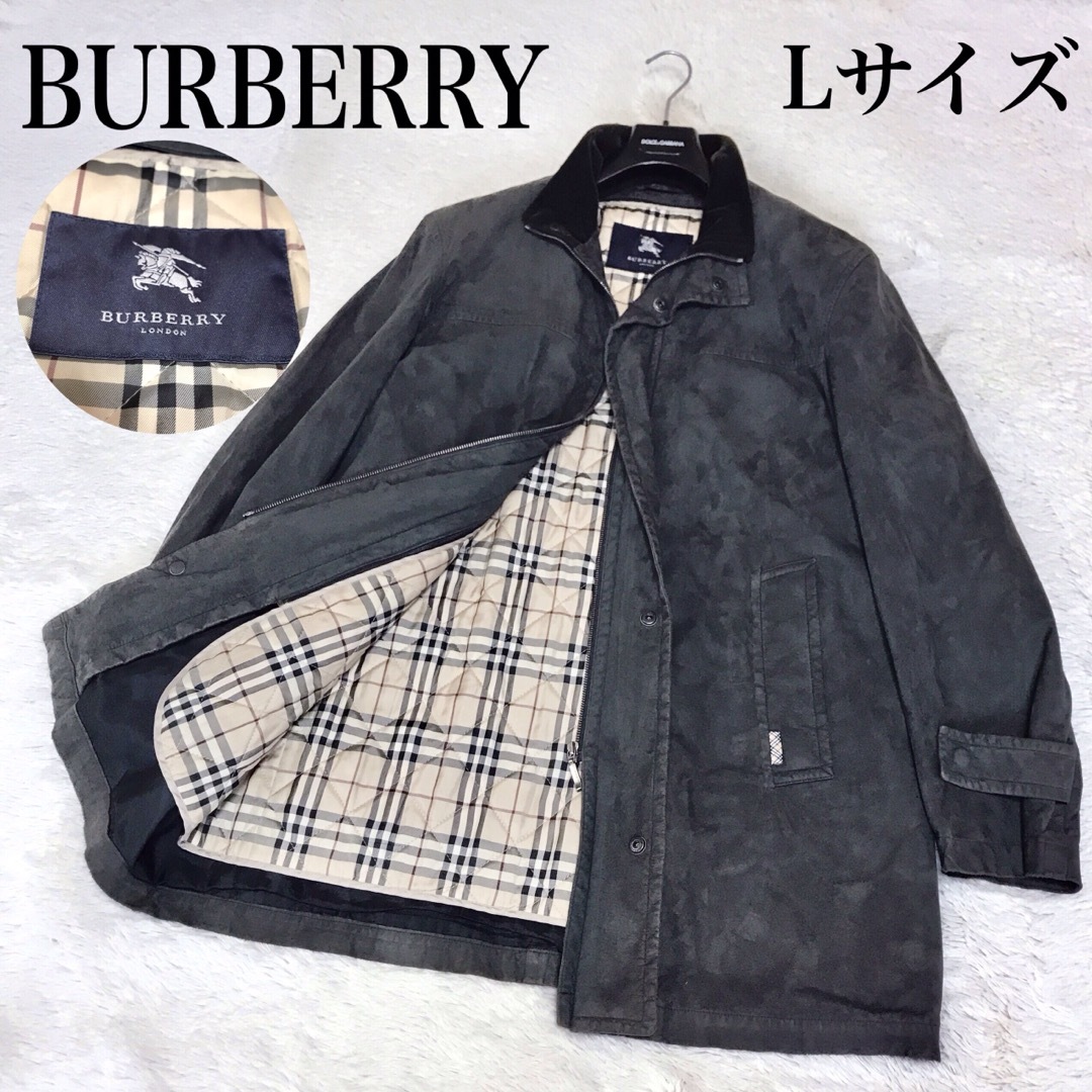 希少 大きめ BURBERRY レザーコート ライナー ノバチェック Lサイズ | フリマアプリ ラクマ