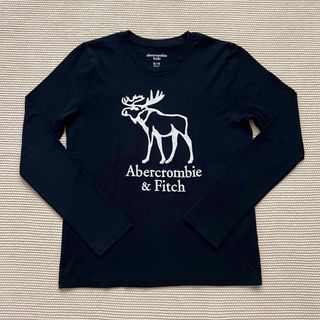 アバクロンビーアンドフィッチ(Abercrombie&Fitch)の【美品】アバクロンビーKIDS   長袖Tシャツ ネイビー 13/14(155)(Tシャツ/カットソー)