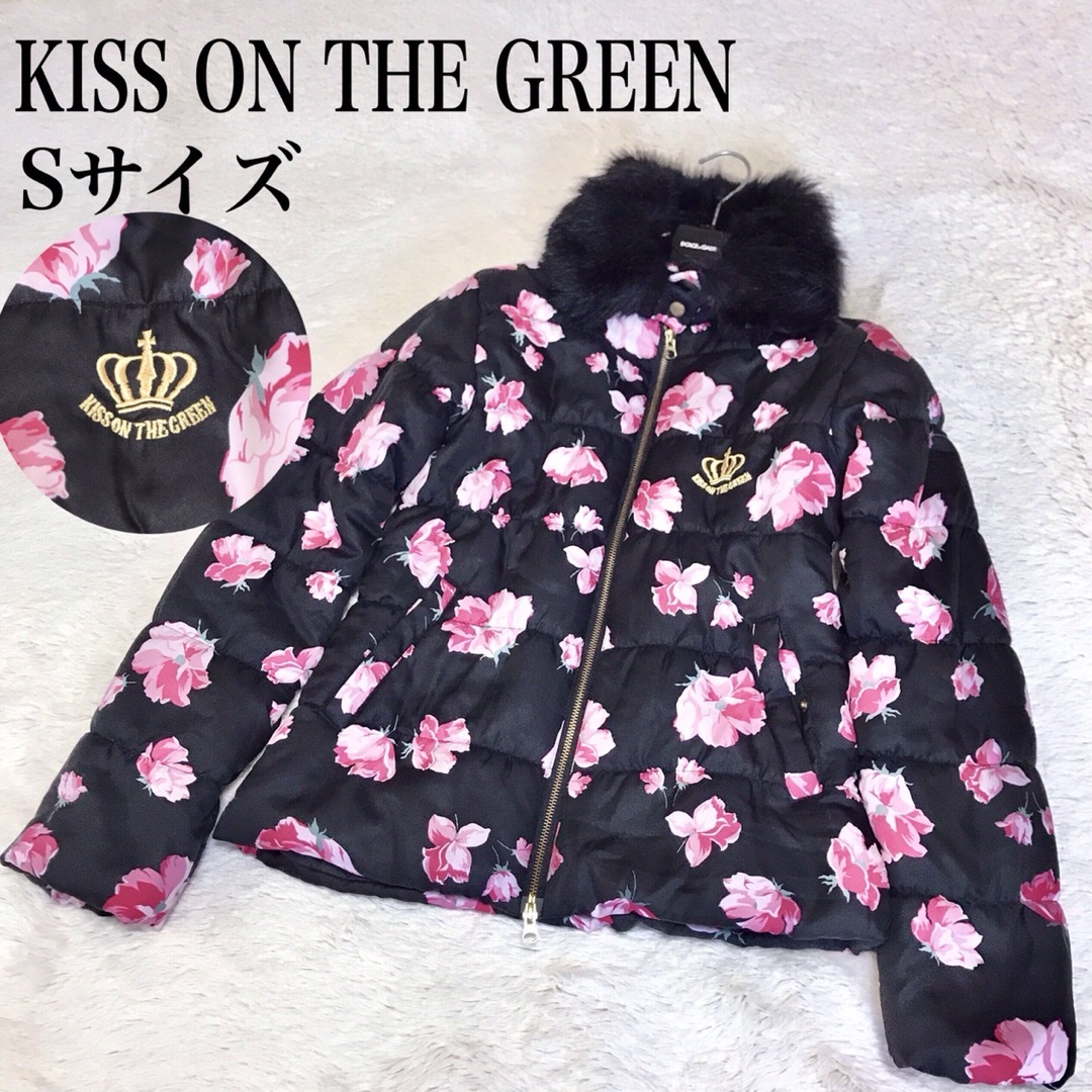 美品 KISS ON THE GREEN ファー 中綿 ダウンジャケット ゴルフ