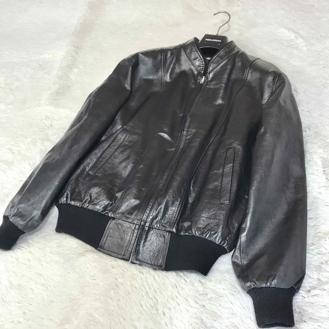 美品 大きいサイズ XL シングルレザージャケット ライダース 美品 大きいサイズ XL シングルレザージャケット ライダース