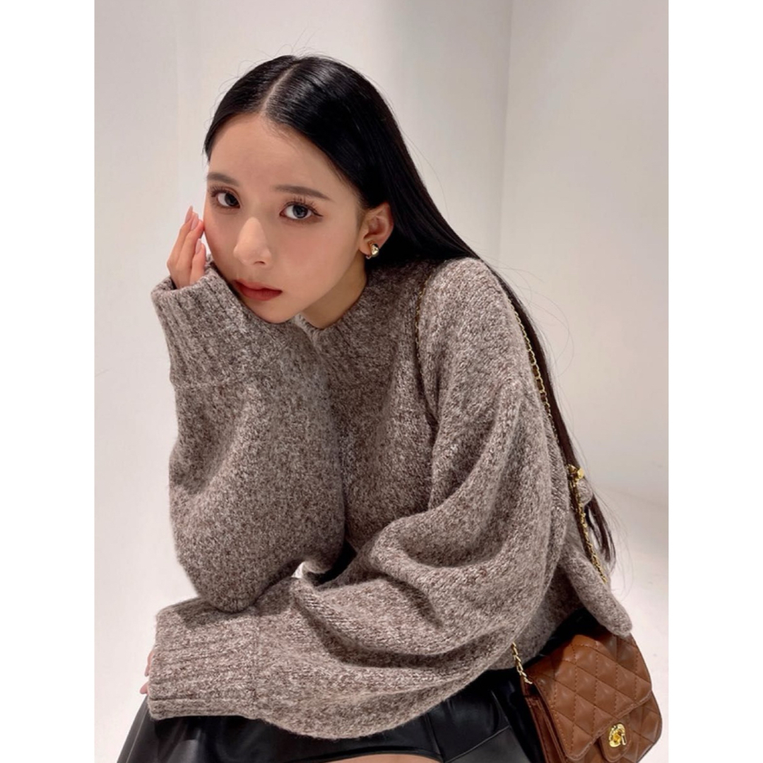 GRL - GRL ウール混ショート丈ミックスニットトップスの通販 by Hami's