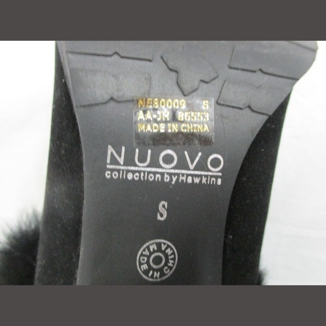 Nuovo(ヌォーボ)のヌオーヴォ NUOVO ショートブーツ ハイヒール ファー ブラック S レディースの靴/シューズ(ブーツ)の商品写真