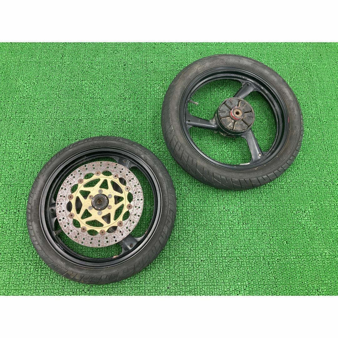 TZR250 ホイール 前後 黒 ヤマハ 純正  バイク 部品 1KT-033*** 17x2.15 17x2.50 フロントホイール リアホイール セット 車検 Genuine:22209293