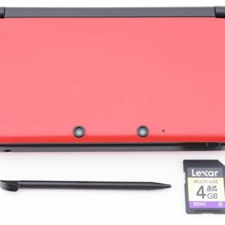 ニンテンドー3DS - 【G0040】ニンテンドー3DS LL レッド×ブラックの