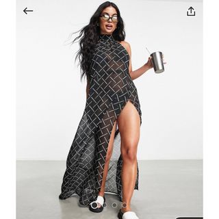 エイソス(asos)のASOS シアードレス(ロングワンピース/マキシワンピース)