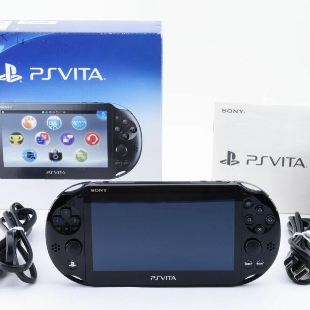 [極美品]PSVITA ブラック PCH-2000 本体 ゲーム機 プレステ 黒