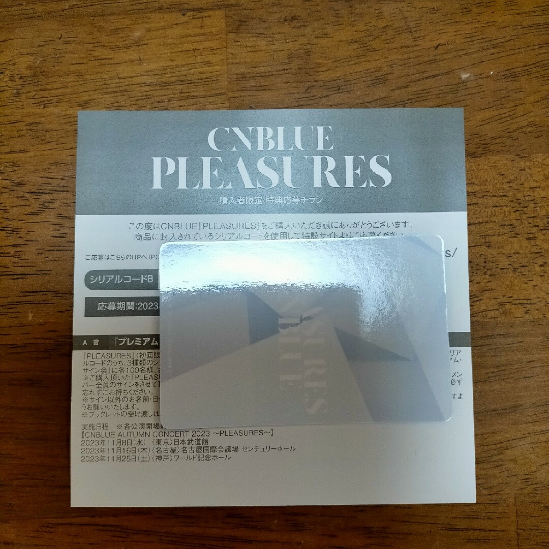 CNBLUE PLEASURES ボイス版 シリアルなし