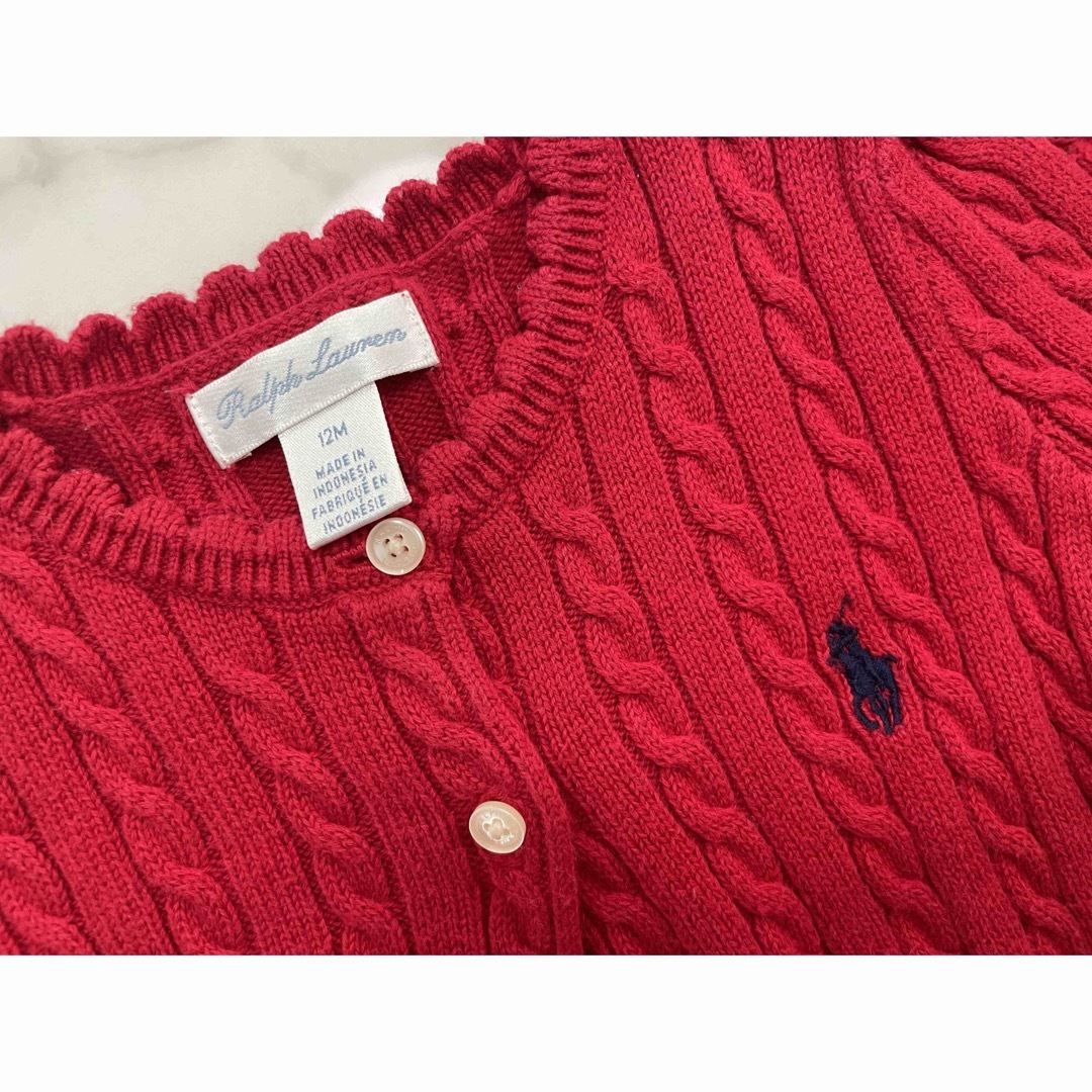 POLO RALPH LAUREN(ポロラルフローレン)のカーディガン キッズ/ベビー/マタニティのベビー服(~85cm)(カーディガン/ボレロ)の商品写真