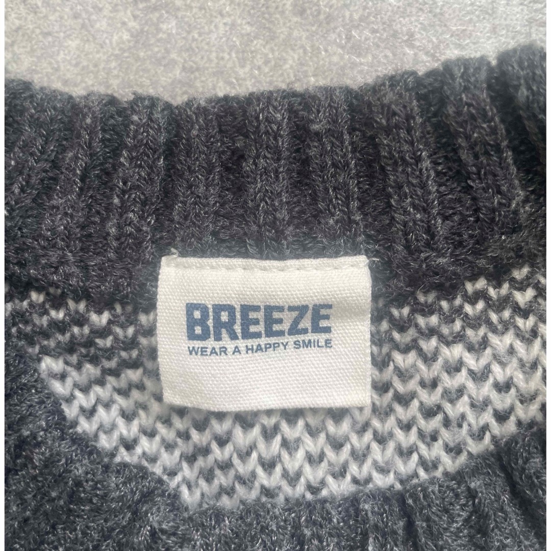 BREEZE(ブリーズ)のBREEZE ギンガムニット キッズ/ベビー/マタニティのキッズ服男の子用(90cm~)(ニット)の商品写真