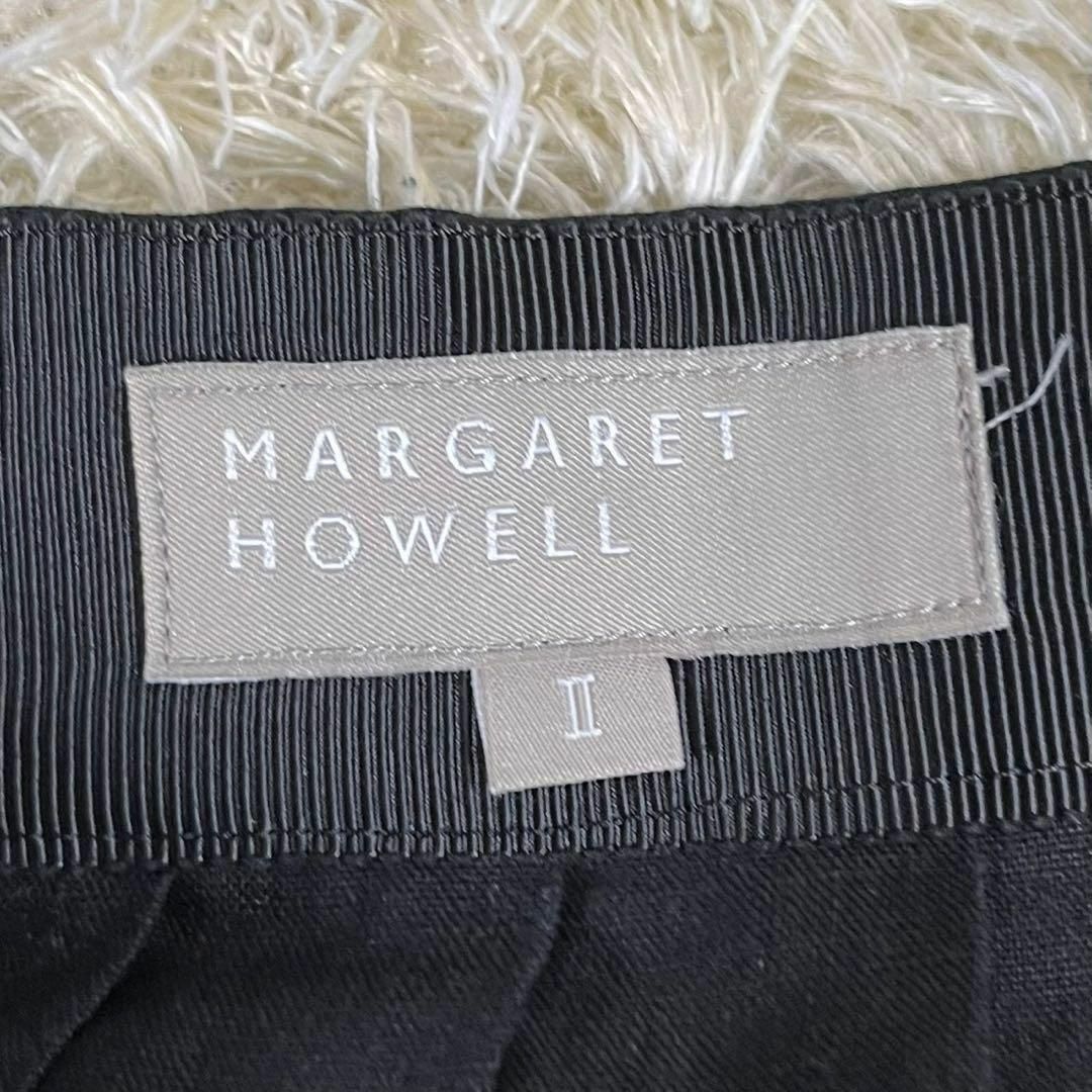 MARGARET HOWELL - MARGARET HOWELL (M) リネン プリーツ フレア