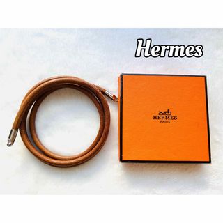 エルメス(Hermes)のエルメス　チョーカー　アクセサリー　希少　長い　箱付き　小物　男女兼用　ブラウン(その他)