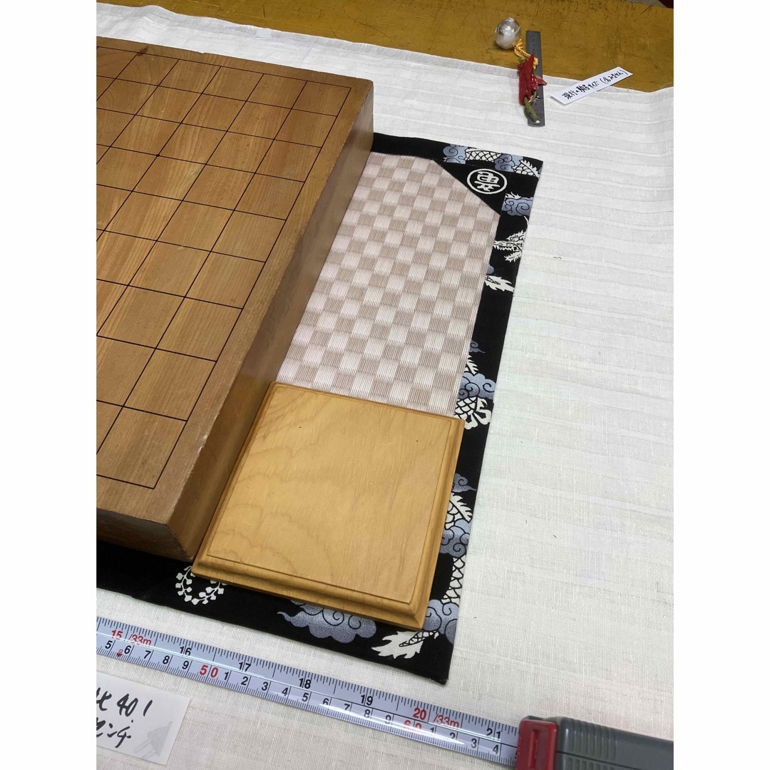  お正月価格でお安くしました。市松ピンク畳、対局場面用将棋盤マット: 対局114 エンタメ/ホビーのテーブルゲーム/ホビー(囲碁/将棋)の商品写真