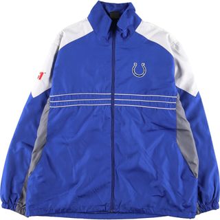 リーボック(Reebok)の古着 リーボック Reebok NFL INDIANAPOLIS COLTS インディアナポリスコルツ ウインドブレーカー メンズXL /eaa384185(ナイロンジャケット)