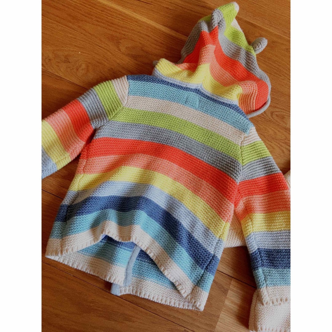 babyGAP(ベビーギャップ)のBabyGAP クマ耳カーディガン　6〜12mouth キッズ/ベビー/マタニティのベビー服(~85cm)(カーディガン/ボレロ)の商品写真