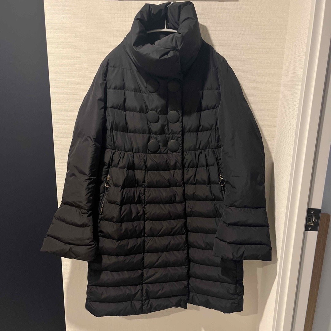 モンクレール MONCLER ロングダウンコート ハイネック ブラック サイズ2