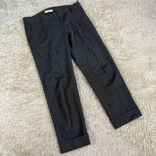 綺麗♡PRADAプラダ パンツ 38S ズボン スラックス コットン ブラック黒
