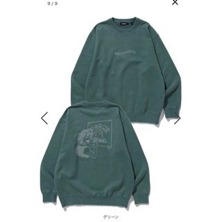 XLARGE - X-LARGE エクストララージ EAGLE LOGO PIGMENT CREWNECK