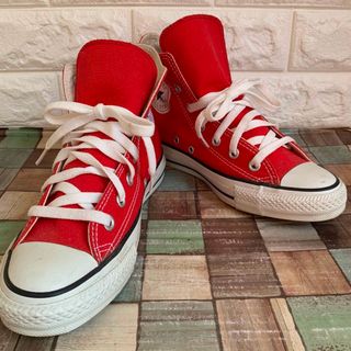 オールスター(ALL STAR（CONVERSE）)のコンバース　オールスター ハイカット　スニーカー レッド　赤色(スニーカー)