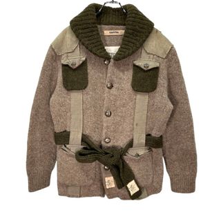 キャピタル(KAPITAL)のKAPITAL KOUNTRY 09AW 3Gシェットランド×力織機チノ SAFARIジャケット K910KN169 ニット アウター キャピタル(ミリタリージャケット)