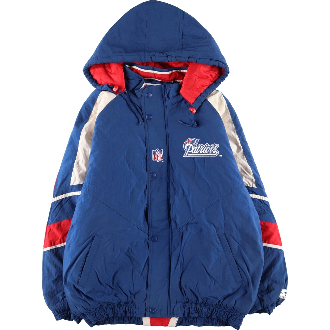 90年代 スターター Starter NFL NEW ENGLAND PATRIOTS ニューイングランドペイトリオッツ 中綿パーカー メンズL ヴィンテージ /eaa384741