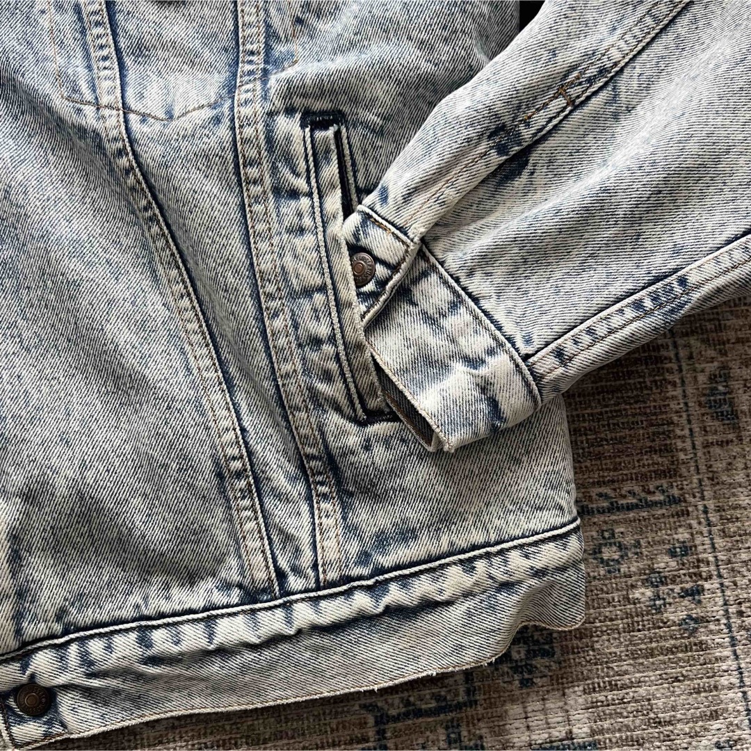 63cm肩幅80's　Levi's　70609-0219　デニムボアジャケット　USA製