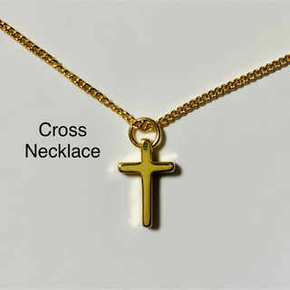 クロスネックレス　クロス　十字架　ゴールド　シルバー　メンズ　レディース　高品質(ネックレス)