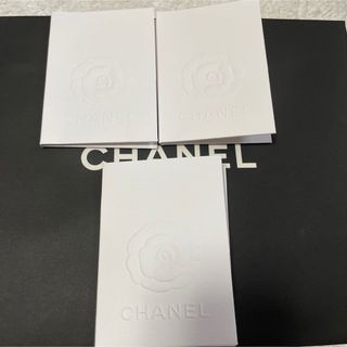 シャネル(CHANEL)の1.シャネル カメリア カードペーパーケース 3枚セット(ショップ袋)