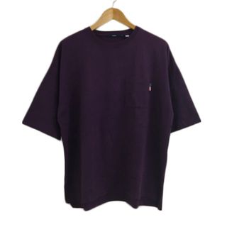 チャオパニック(Ciaopanic)のチャオパニック Tシャツ カットソー プルオーバー 五分袖 L 紫(Tシャツ/カットソー(半袖/袖なし))