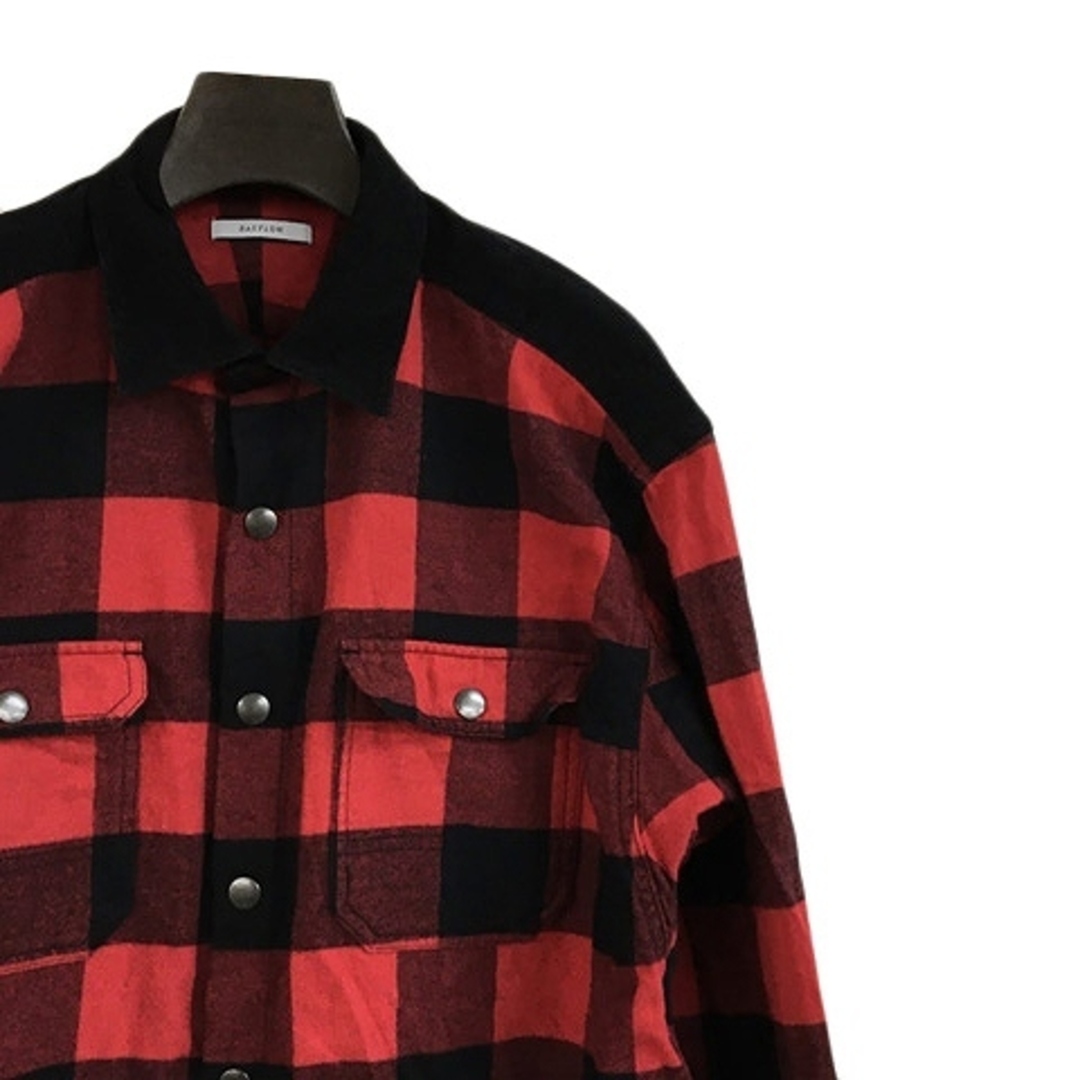 BAYFLOW(ベイフロー)のベイフロー シャツ カジュアル チェック コーデュロイ ネル 長袖 3 赤 メンズのトップス(シャツ)の商品写真